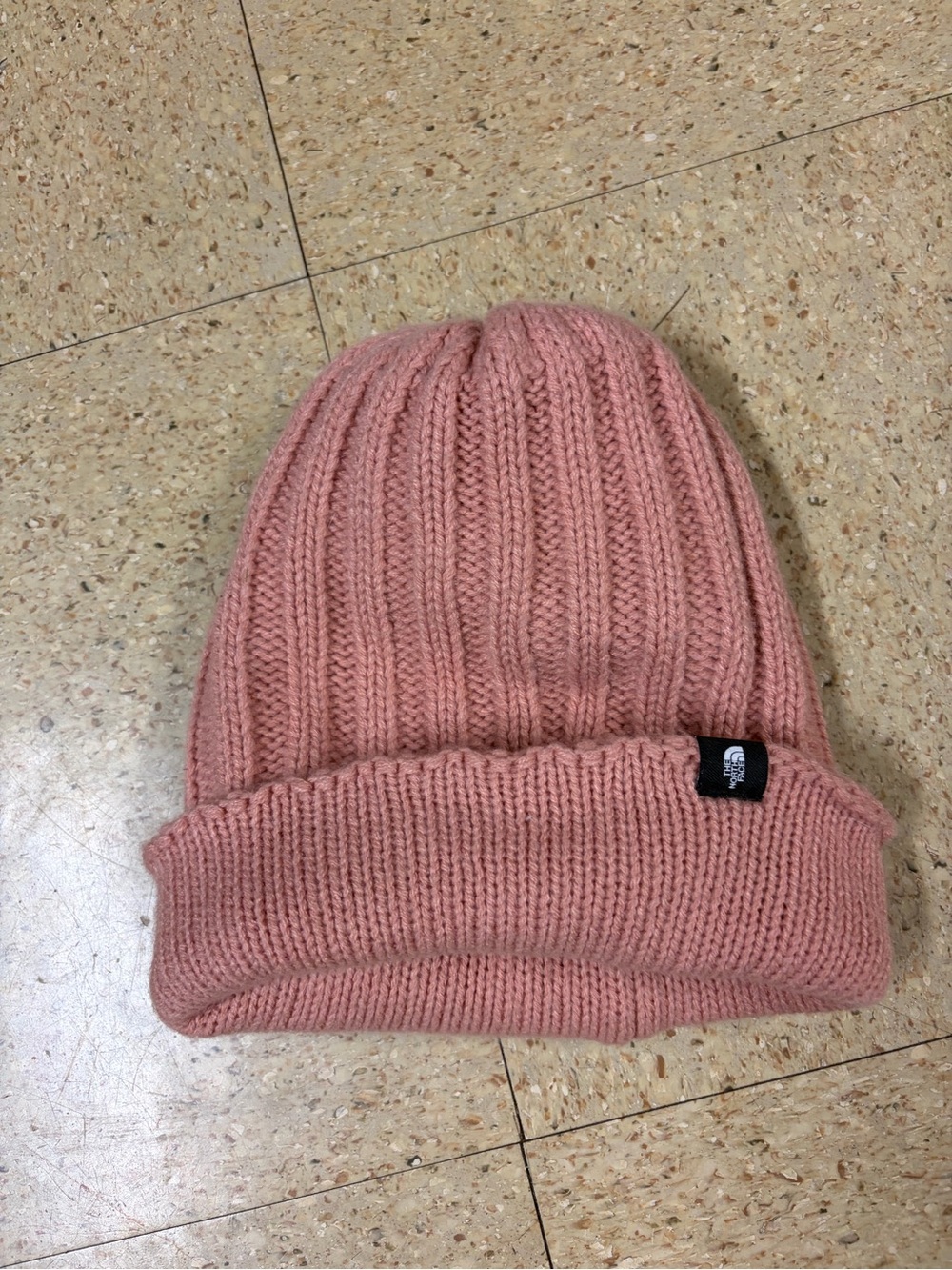North Face Cuff Knit Beanie Hat Pink Winter Warm Womens NWOT‎